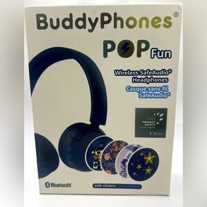 BuddyPhones POP Fun Wireless Headphones - NEW